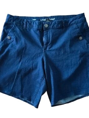 Lane Bryant Navy Blue Denim Shorts
